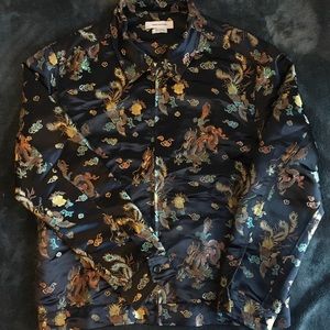 Urban Outfitters Dragon Satin Jacket